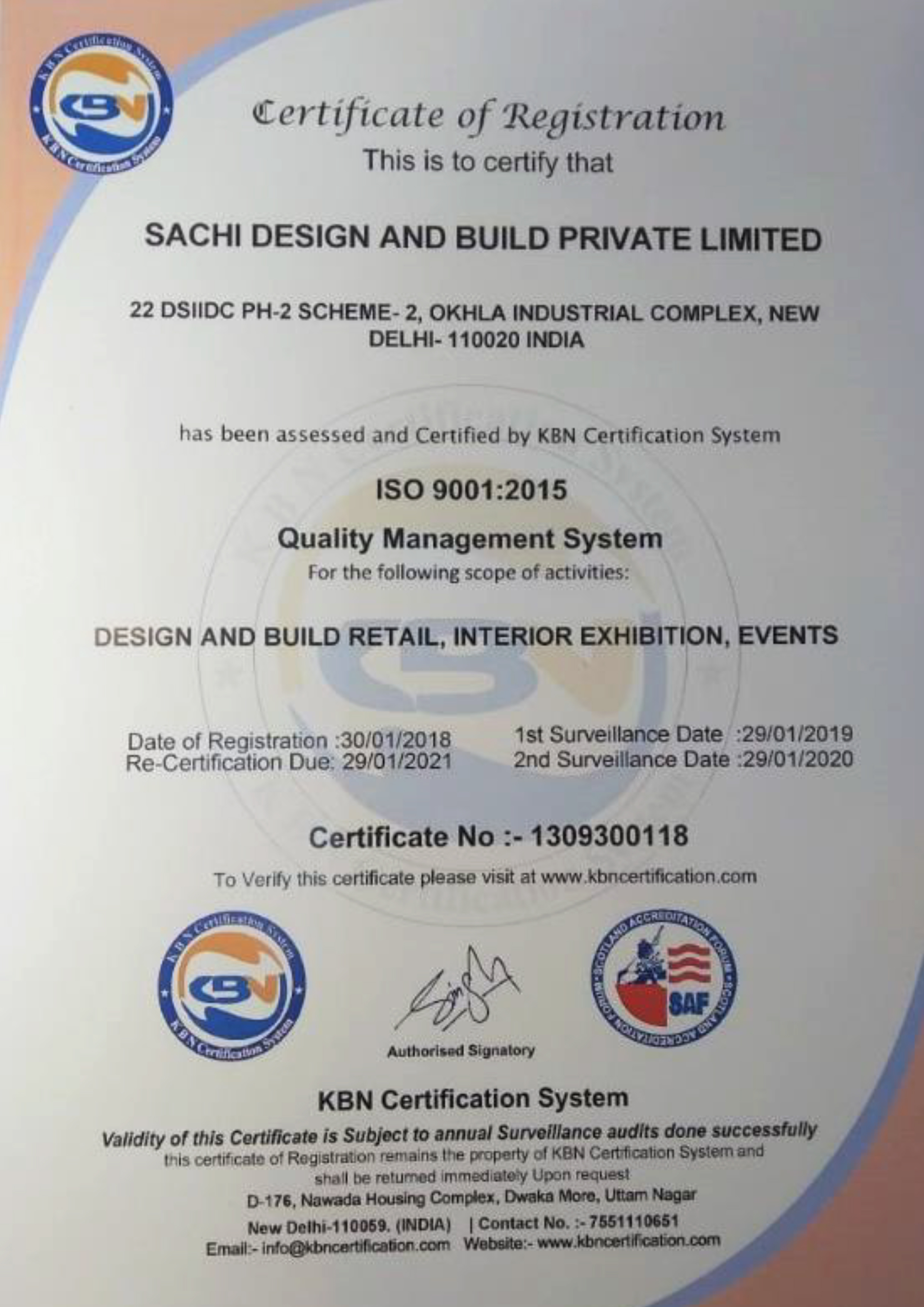 Certificate of Registration